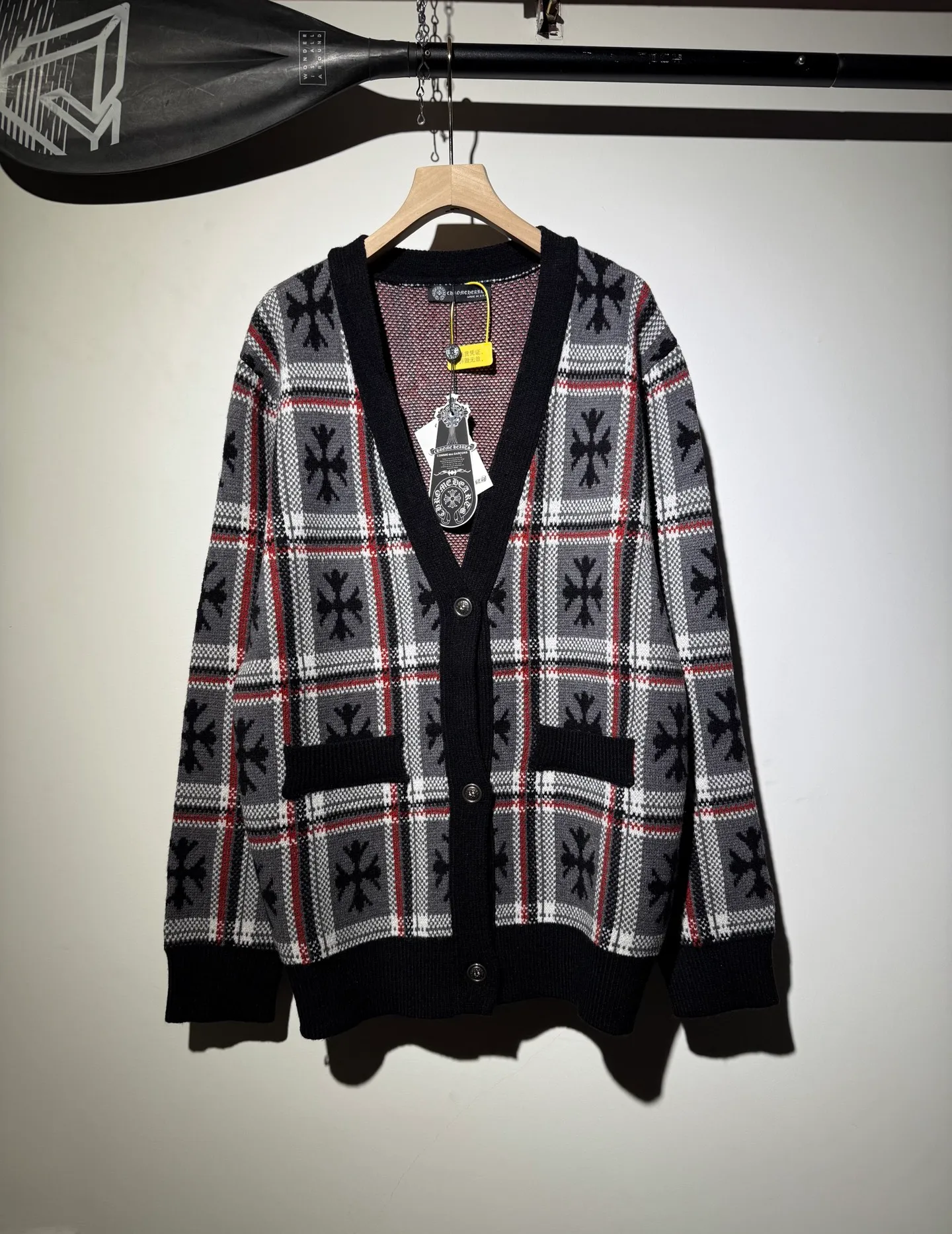 P340 Chrome Hearts new jacquard sweater cardigan Size: S M L